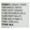 Earth's Best Organic Fruit Yogurt Smoothie - Pear Mango - Case of 12 - 4.2 oz.