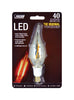 FEIT Electric Vintage Style 2.5 watts CA10 LED Bulb 210 lumens Warm White Chandelier 40 Watt Equivalence