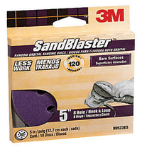 3M  5 in. Ceramic Blend  Hook and Loop  Sanding Disc  120 Grit Medium  10 pk