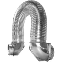 Builder's Best Close Loop 6 ft. L X 4 in. D Silver Aluminum Dryer Vent Kit