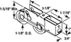 Prime-Line 1-1/8 in. D X 0.75 in. L Steel Roller Assembly 1 pk