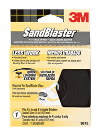 3M Sandblaster 4.5 in. Ceramic Blend Bolt-On Sanding Disc Adapter 1 pk