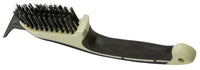 Wire Brush With Scraper Blade, Ergonomic, 3-1/4 x 1 x 9-1/4-In.