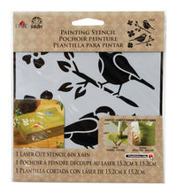 Plaid FolkArt Birds Paste Stencil (Pack of 3)