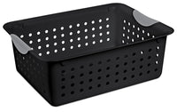 Sterilite 16249006 5 H X 10-3/4 W X 13-3/4 D Black Medium Ultra Basket (Pack of 6)