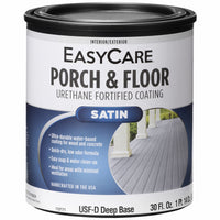 Interior/Exterior Satin Porch & Floor Coating, Urethane Fortified, Deep Base, 1-Qt. (Pack of 4)