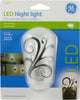 GE Jasco Black/White Round Automatic Plug-in Butterfly LED Night Light