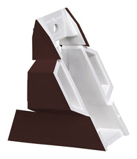 Plastmo 4.5 in. W Brown Vinyl Half Round Gutter Wedge