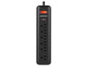 Monster Just Power It Up 4 ft. L 6 outlets Surge Protector Black 1080 J