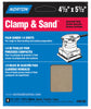 Norton Clamp & Sand 5-1/2 in. L X 4-1/2 in. W Assorted Grit Aluminum Oxide 1/4 Sheet Sandpaper 6 pk