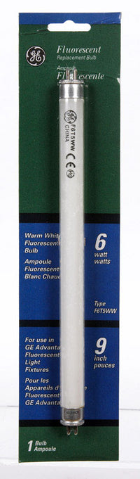 GE 6 W T5 9 in. L Fluorescent Bulb Warm White Linear 3000 K 1 pk