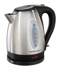 Hamilton Beach 1.7 L Black/Silver Electric Kettle