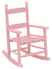 Jack Post Knollwood Pink Wood  Kid's Rocking Chair