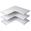 Easy Track 0.625 in.   H X 30 in.   W X 14 in.   D White Wood Corner Shelf