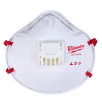 Milwaukee  N95  Respirator  Valved White  1 pk