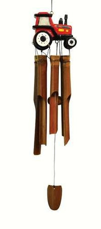 RED TRACTOR BAMBOO CHIME