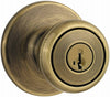 Kwikset  Tylo  Antique Brass  Entry Lockset  ANSI/BHMA Grade 3  1-3/4 in.