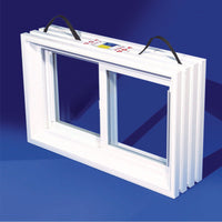 Duo-Corp  PNP Slider  White  Glass/Vinyl  Window  20 in. W x 31-7/8 in. L 1 pk