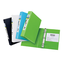 Avery 5-1/2 in. W X 8-1/2 in. L Round Ring View Binder