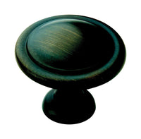 Amerock  Allison  Round  Cabinet Knob  1-1/4 in. Dia. 1-1/16 in. Roman Bronze  10 pk