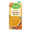 Pacific Natural Foods Chicken Broth - Free Range - Case of 12 - 32 Fl oz.