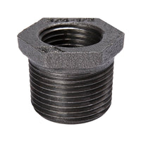 BK Products 1 in. MIP X 1/4 in. D FIP Black Malleable Iron Hex Bushing