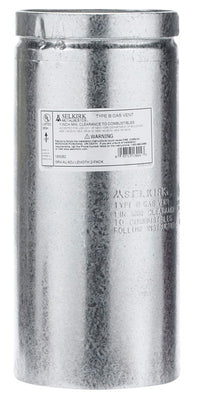 Selkirk 5 in. Dia. x 12 in. L Aluminum Round Gas Vent Pipe (Pack of 2)