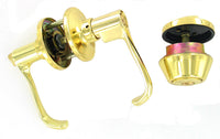 Dexter by Schlage JC60VTOR605 Bright Brass Torino Keyed Entry Lever & Deadbolt Combo                                                                  