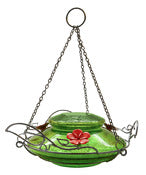 Nature's Way MHF5 18 Oz Top Fill Green Crackle Hummingbird Feeder