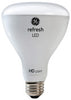 GE Lighting 43074 8 Watt E26 BR30 Frosted Daylight LED Dimmable Refresh HD Light Bulbs 4 Count