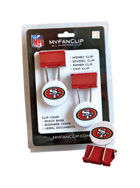 Gameday Greats  MyFanClip  San Francisco 49ers  Multi-Purpose Clip  Metal/Plastic  2 pk