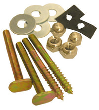 Toilet Closet Bolt & Screw Set, Brass-Plated