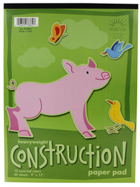 Norcom 78862-9 9 X 12 Construction Paper Pad