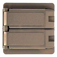 Carlon Lamson & Sessons E9G2DDN-CAR Two Gang Weatherproof Duplex Box Cover                                                                            