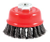 Forney  M10 x 1.25 in.  x 2.75 in. Dia. Coarse  Cup Brush  Steel  1 pc.