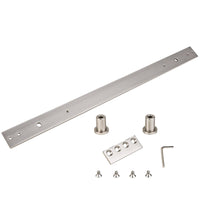 National Hardware Satin Nickel Silver Steel Sliding Door Hardware Kit 1 pk (Pack of 12)