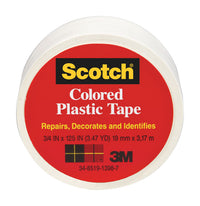 Scotch White 125 in. L x 1-1/2 in. W Plastic Tape (Pack of 6)