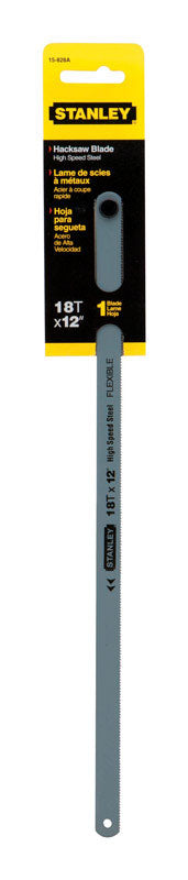 Stanley 12 in. High Speed Steel Hacksaw Blade 18 TPI 1 pk