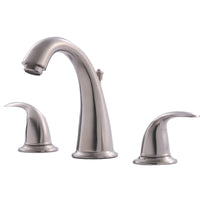 Ultra Faucets Vantage Brushed Nickel Widespread Bathroom Sink Faucet 6-10 in.