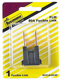 Male Termination Fusible Link, Black, 80-Amp