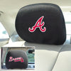 MLB - Atlanta Braves Embroidered Head Rest Cover Set - 2 Pieces