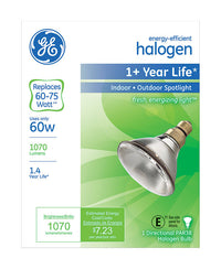 GE 60 W PAR38 Spotlight Halogen Bulb 1,070 lm White 1 pk