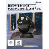 Rite Lite Motion-Sensing Battery Powered LED Black Security Light