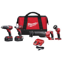 Milwaukee  M18  Cordless  4 tool Combo Kit  18 volt