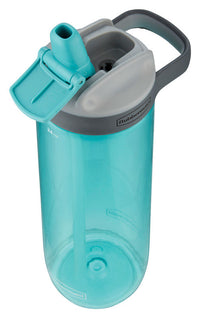 Rubbermaid Aqua Plastic BPA Free Water Bottle 24 oz. with Twist Off Cap & Carry Handle