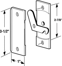 Prime-Line  Black  Black  Plastic  Latch and Pull  1 pk