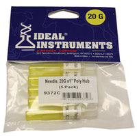 Livestock Injection Needles, Disposable, 1-In. Poly Hub, 20-Ga., 5-Pk.