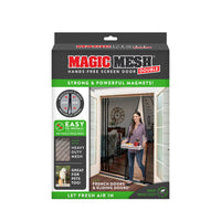 Magic Mesh Easily Opens & Closes Magnetic Double Hands Free Screen Door 75 x 83 in.