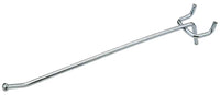 Pegboard Single Angle Hook, Galvanized Steel, Fits 1/8 or 1/4-In. Board, 6-In. (Pack of 50)