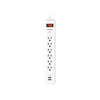 Monster Just Power It Up 3 ft. L 6 outlets Surge Protector White 1080 J